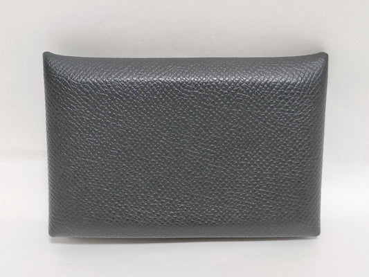 HERMES Calvi Card Case Y Engraved Card Case, Pass Case, Business Card Holder