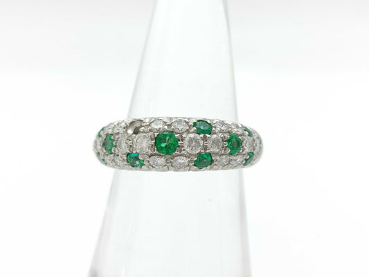 E0.53ct D0.80ct Pt900 9.7g Ring