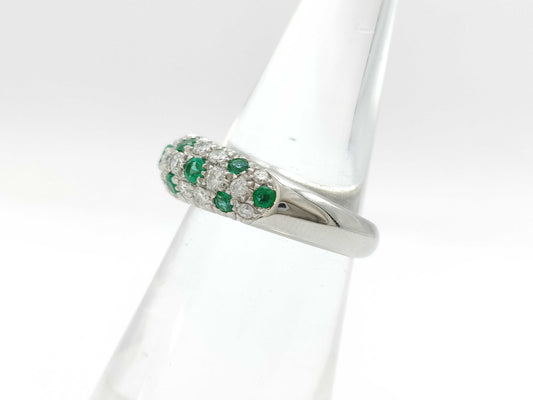 E0.53ct D0.80ct Pt900 9.7g Ring