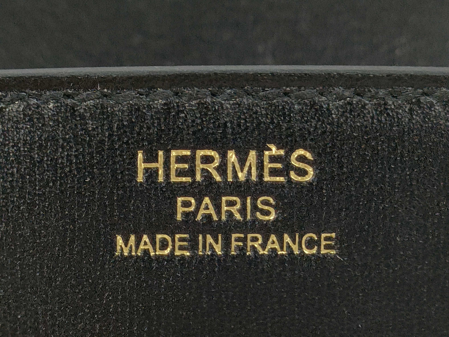 HERMES Birkin Serie 25 Box Calf U-stamped Black Handbag