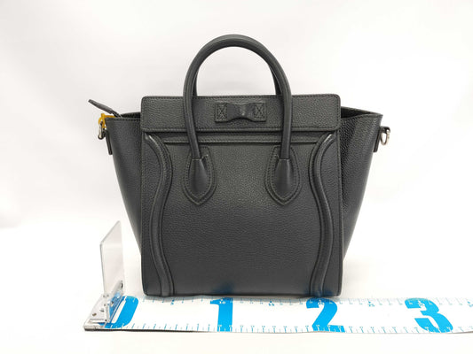 CELINE Luggage Black Tote Bag