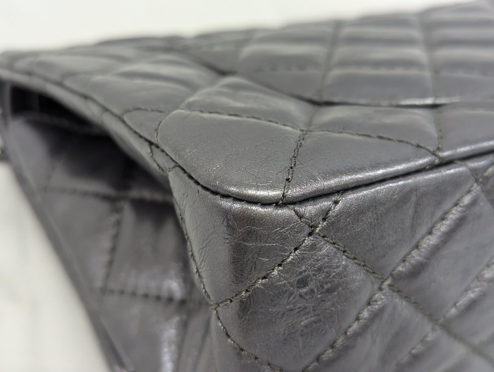 CHANEL 2.55 Metallic W Flap 12th Series Shoulder Bag