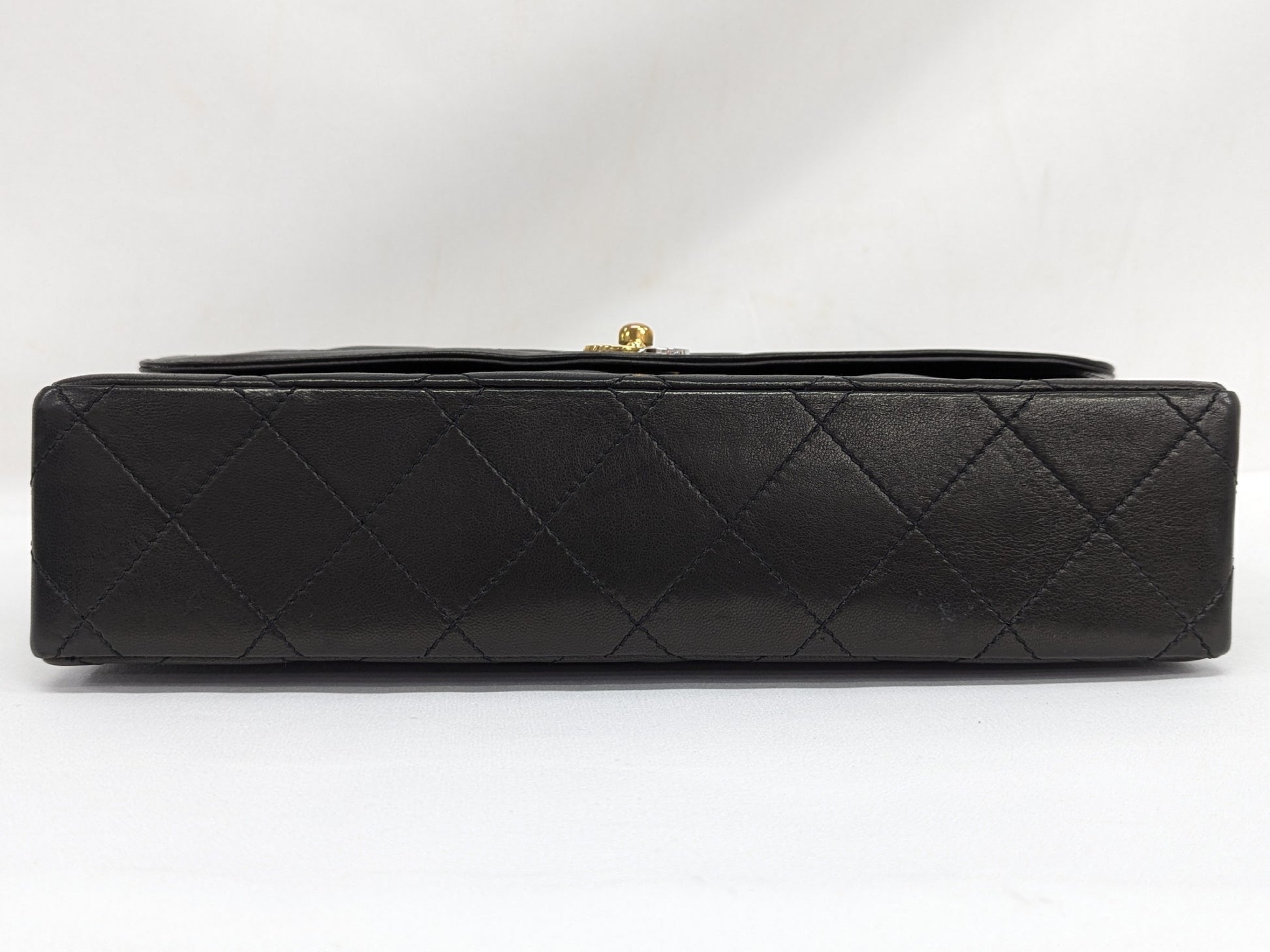 CHANEL Lambskin Matlasse Paris Exclusive W Flap Shoulder Bag