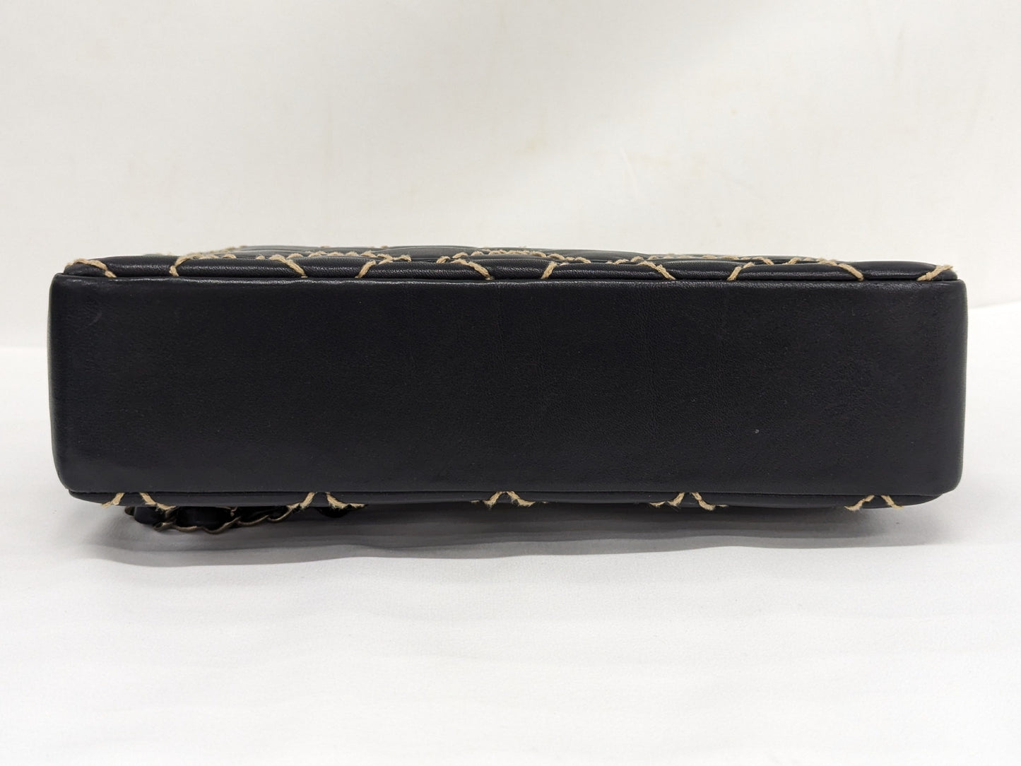 CHANEL Wild Stitch Chain Shoulder Black Shoulder Bag