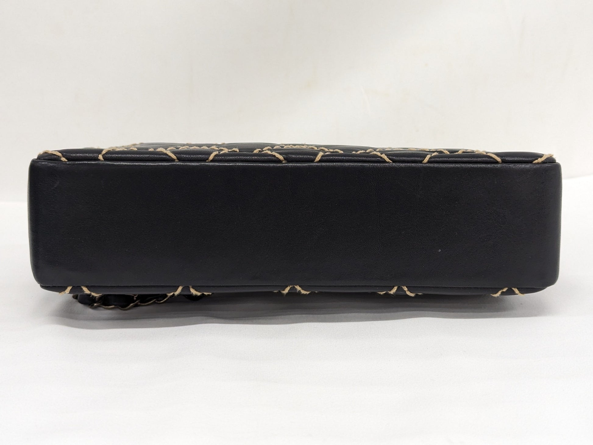 CHANEL Wild Stitch Chain Shoulder Black Shoulder Bag