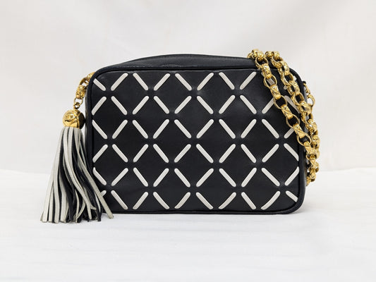CHANEL Fringe Chain Shoulder 2nd Shoulder Bag