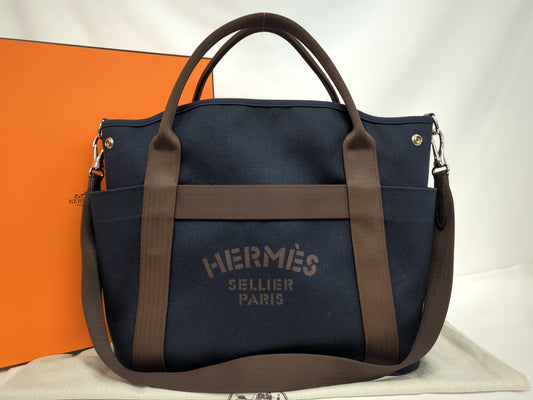 HERMES Sacked Pantasage W Engraved Shoulder Bag