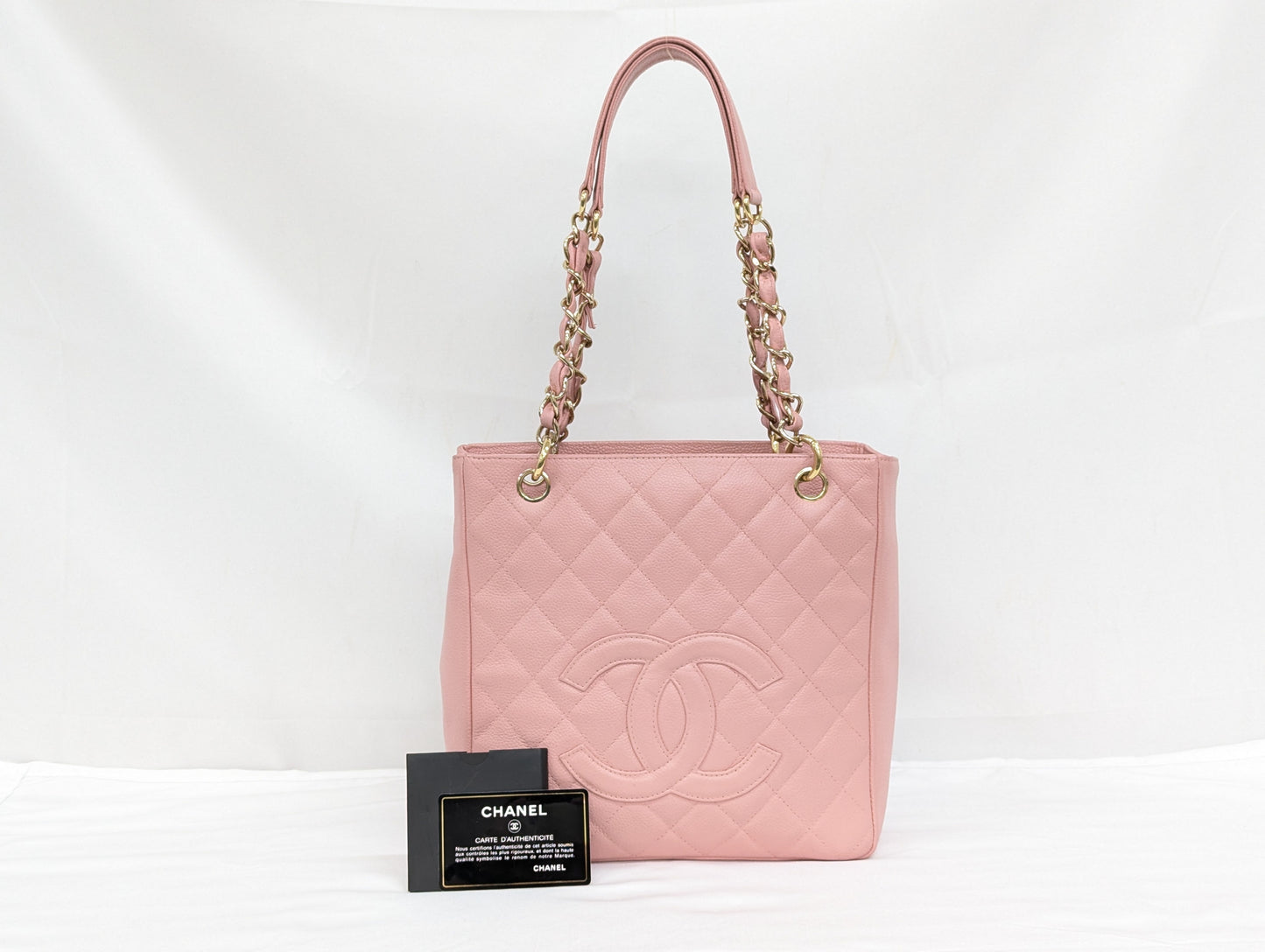 CHANEL Caviar Skin PST Pink Tote Bag