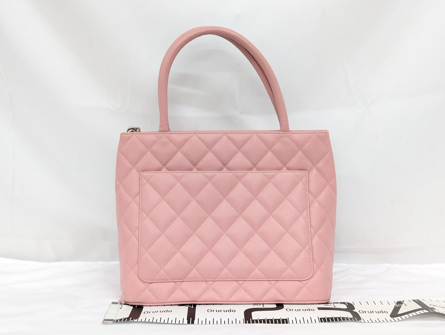 CHANEL Caviar Skin Reissue Tote Pink Tote Bag
