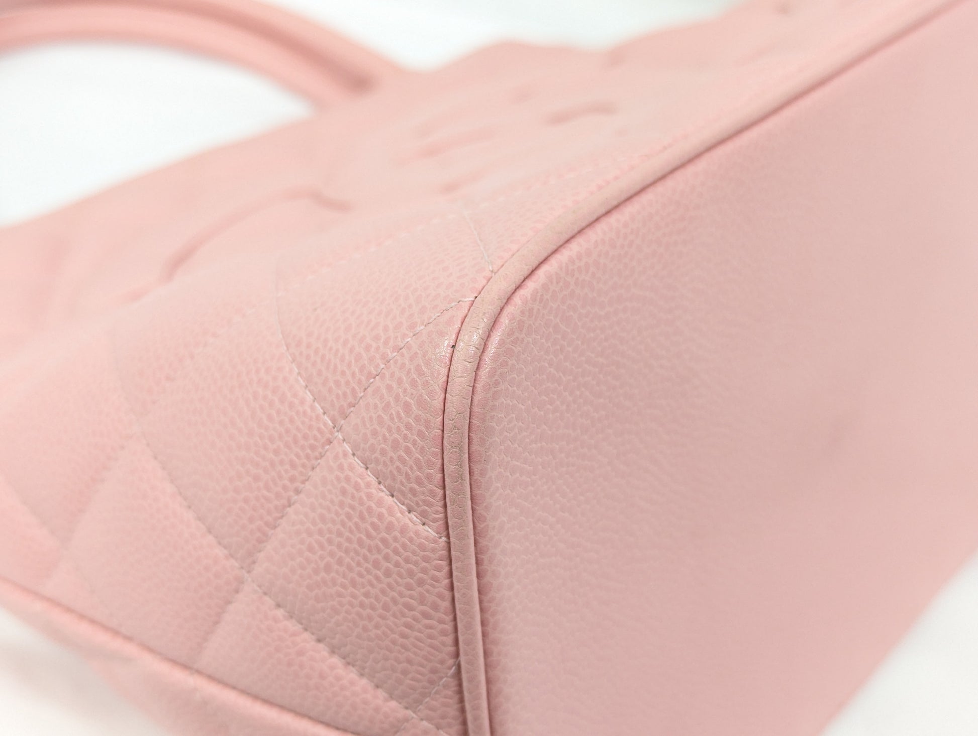 CHANEL Caviar Skin Reissue Tote Pink Tote Bag