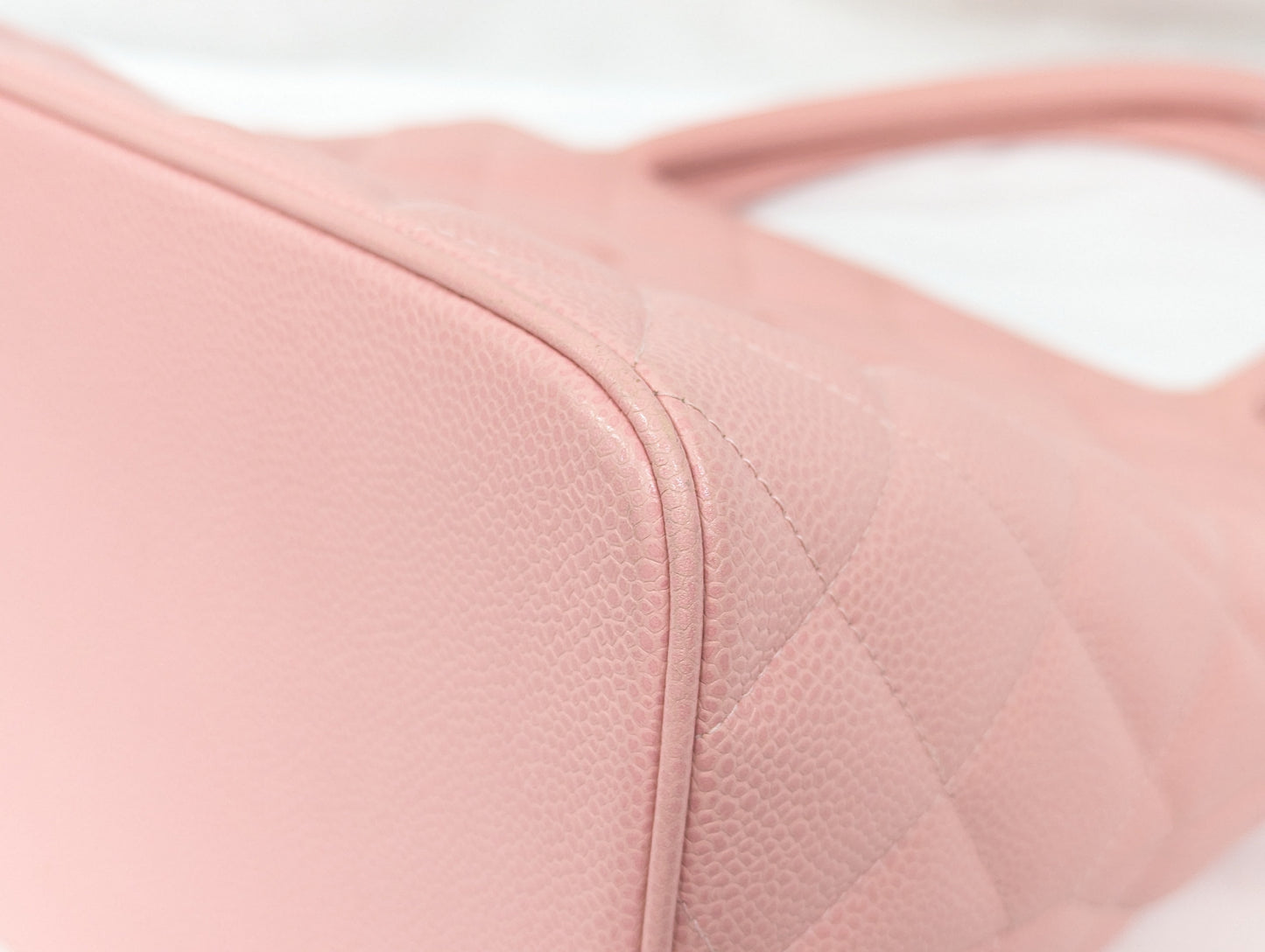 CHANEL Caviar Skin Reissue Tote Pink Tote Bag