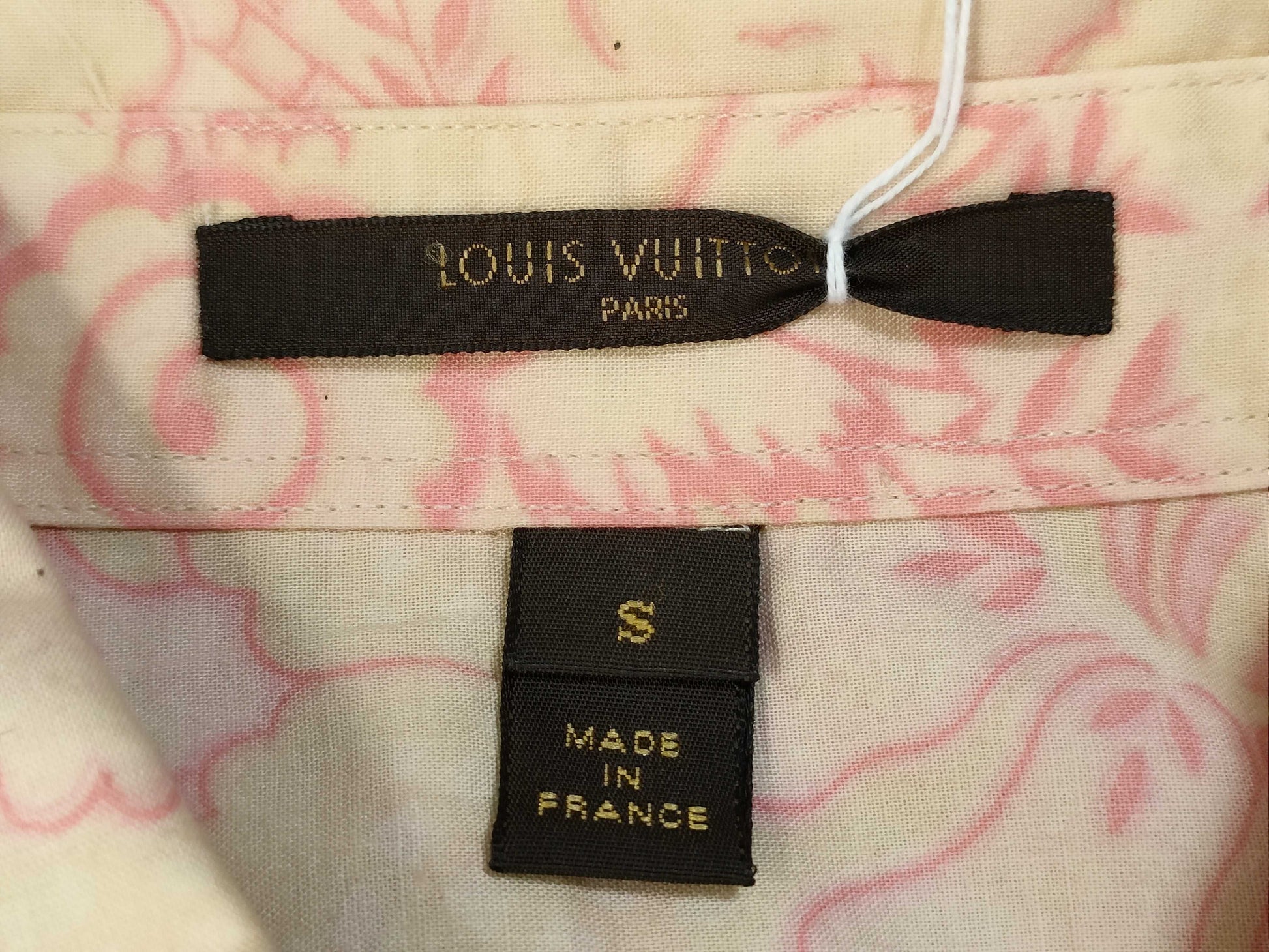 LOUIS VUITTON Louis Vuitton Floral All Over Long Sleeve Shirt Cotton S Men's Pink LOUIS VUITTON Shirt