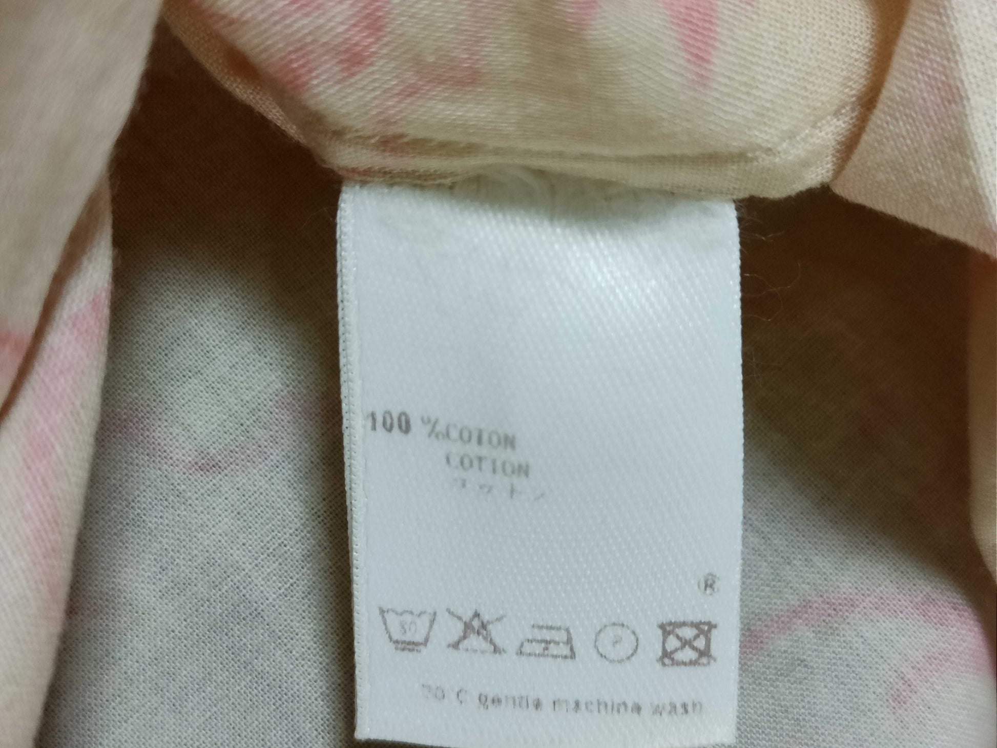 LOUIS VUITTON Louis Vuitton Floral All Over Long Sleeve Shirt Cotton S Men's Pink LOUIS VUITTON Shirt