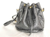 Christian Dior Leather Drawstring Shoulder Bag Black Black Christian Dior Shoulder Bag
