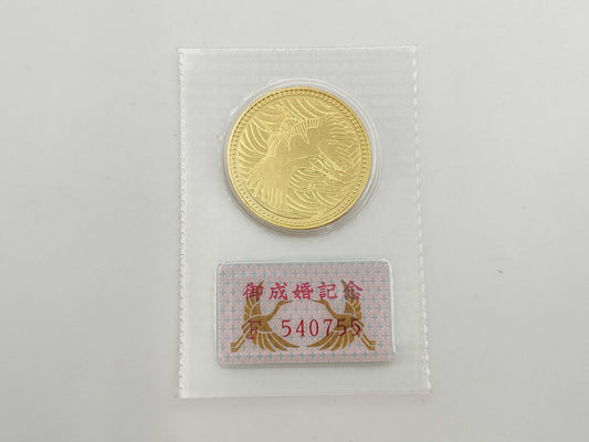 50,000 Yen Wedding Gold Coin, 24K Gold, 18.0g, Other Small Items