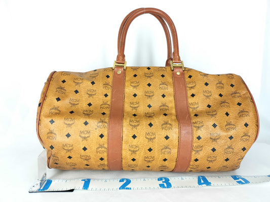 MCM MCM Boston Bag Visetos Pattern Boston Bag
