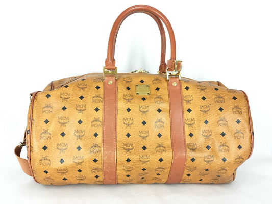 MCM MCM Boston Bag Visetos Pattern Boston Bag