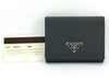 PRADA Nylon Prada Tri-Fold Wallet Triangle Logo Tesuto Safiano Wallet