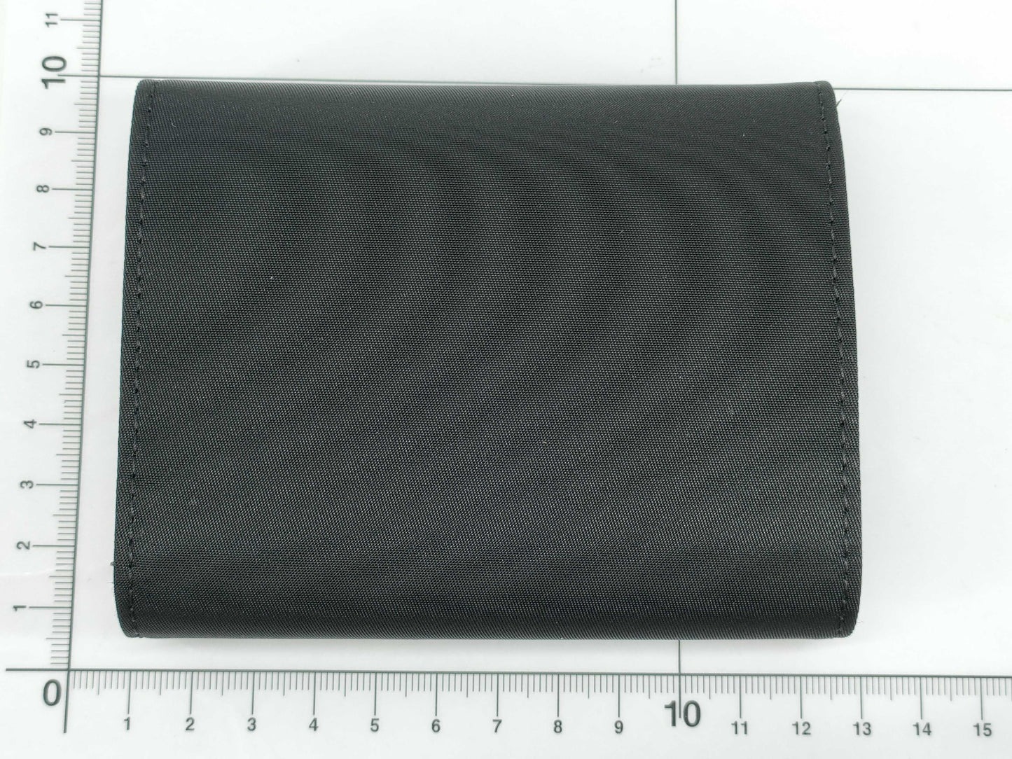 PRADA Nylon Prada Tri-Fold Wallet Triangle Logo Tesuto Safiano Wallet