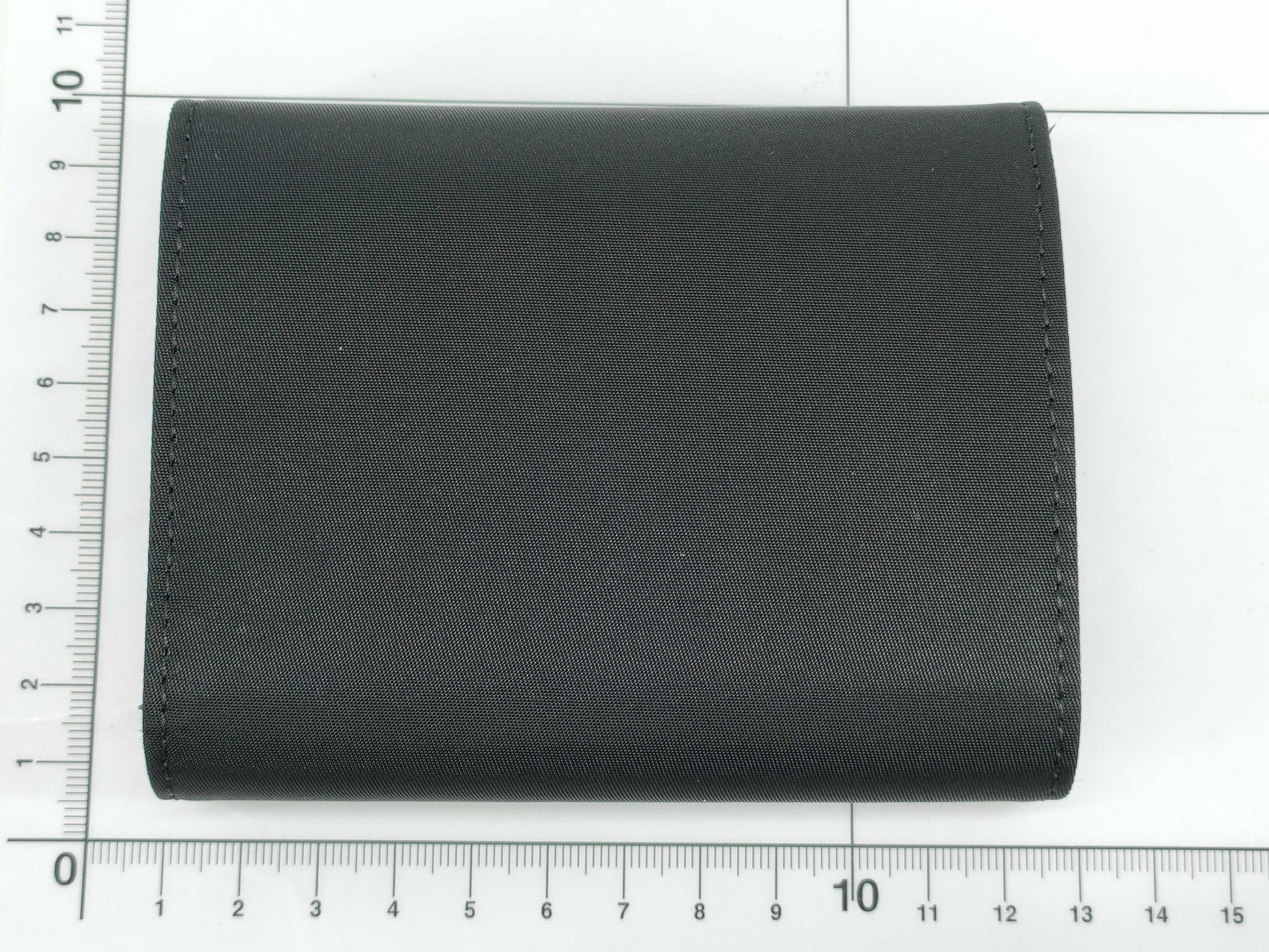 PRADA Nylon Prada Tri-Fold Wallet Triangle Logo Tesuto Safiano Wallet