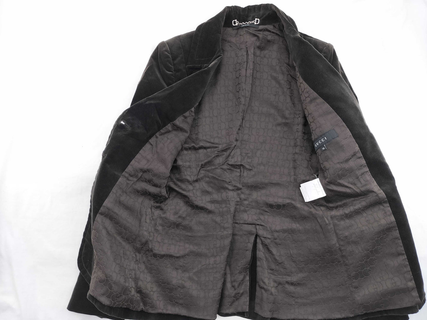 GUCCI GG Gucci Lined GG Jacket Interlocking Velour Jacket
