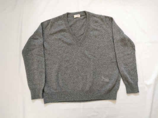 CELINE 100% Cashmere Sarkey Carriage Embroidery CELINE Current Eddie Knitted Cashmere Tops