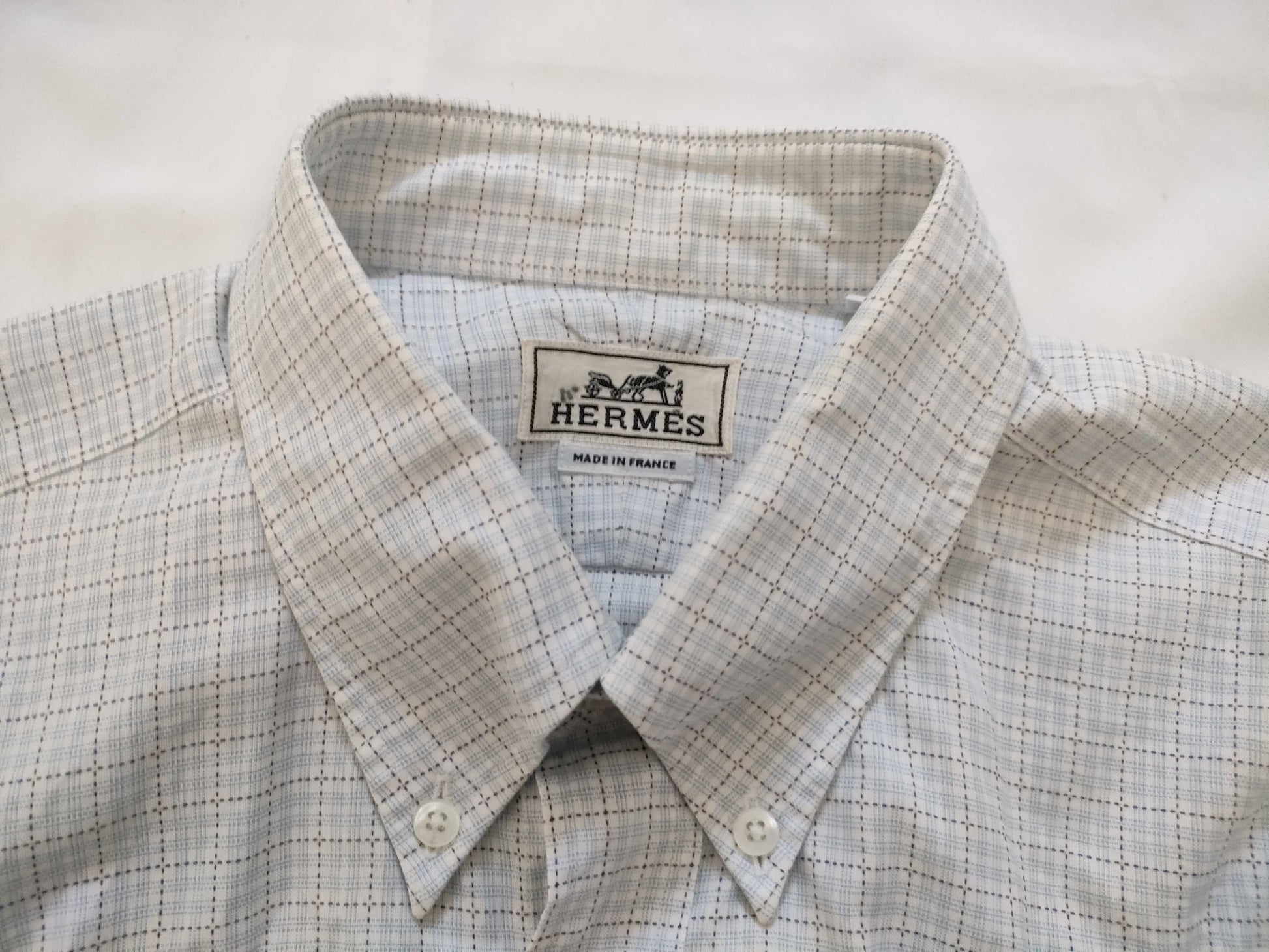 HERMES Serie Button Men's Shirt Men's Shirt