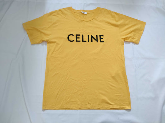 CELINE Celine T-Shirt Yellow T-Shirt