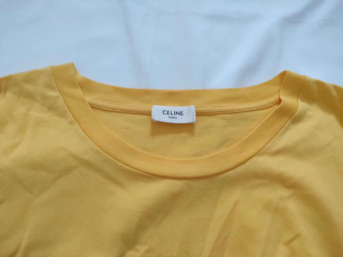 CELINE Celine T-Shirt Yellow T-Shirt