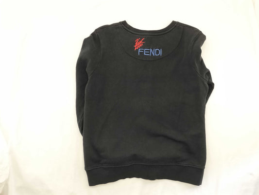 FENDI Men's Karl Lagerfeld Black Sweatshirt