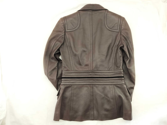 GUCCI Gucci GG Pattern Hose Bit Hardware Leather Jacket Lam Leather Jacket
