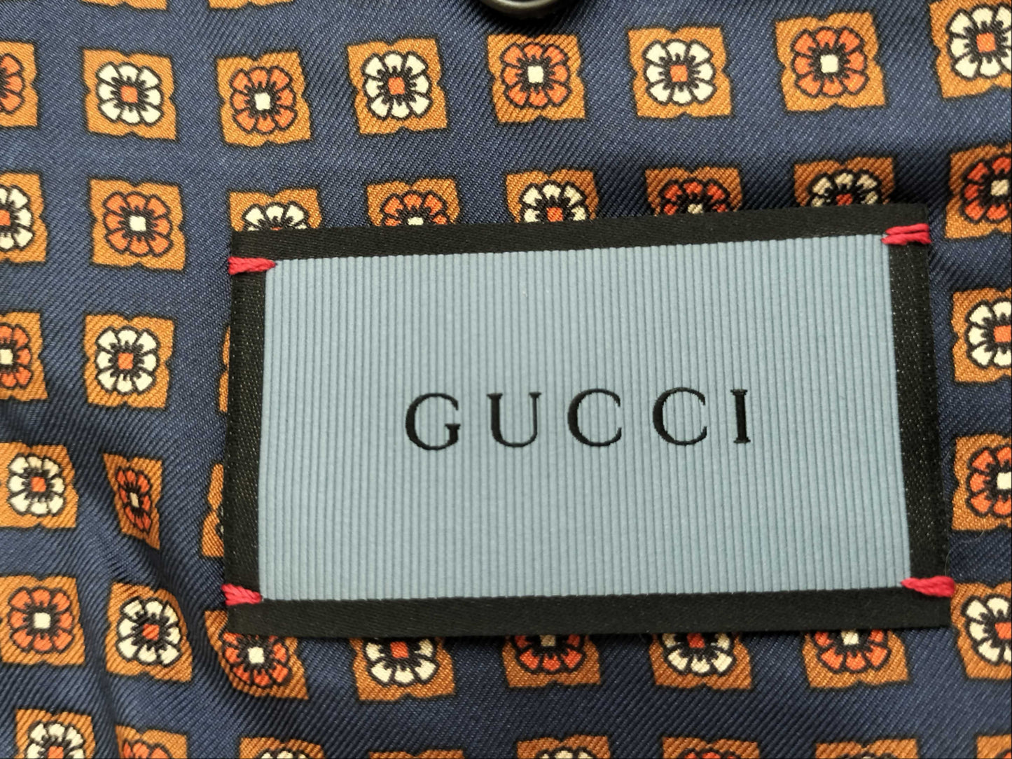 GUCCI Gucci Black Current Pattern Tailored Jacket Jacket
