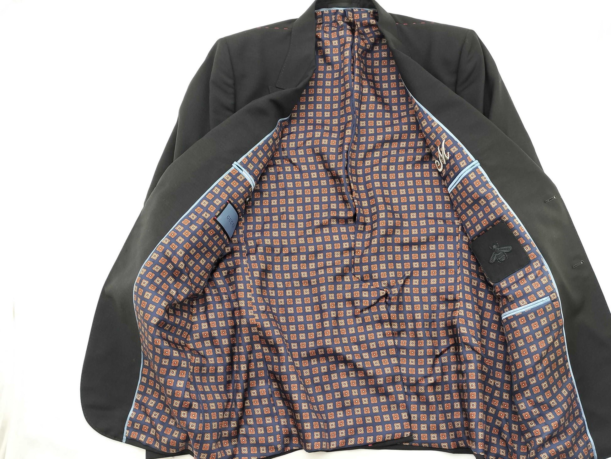 GUCCI Gucci Black Current Pattern Tailored Jacket Jacket