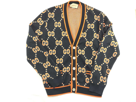 GUCCI Gucci GG Pattern Giant GG Cardigan Cardigan
