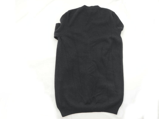 CELINE 100% Cashmere Cardigan Triomphe Hardware Black Cashmere Cardigan