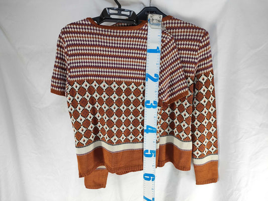 SAINT LAURENT Cardigan Knit Ensemble Set Tops