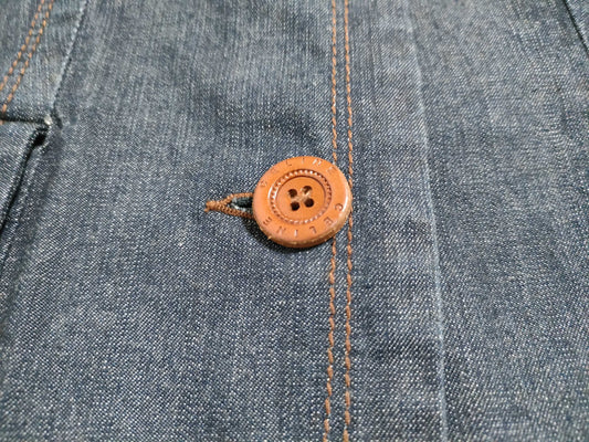 CELINE Denim Jacket Logo Button Jacket