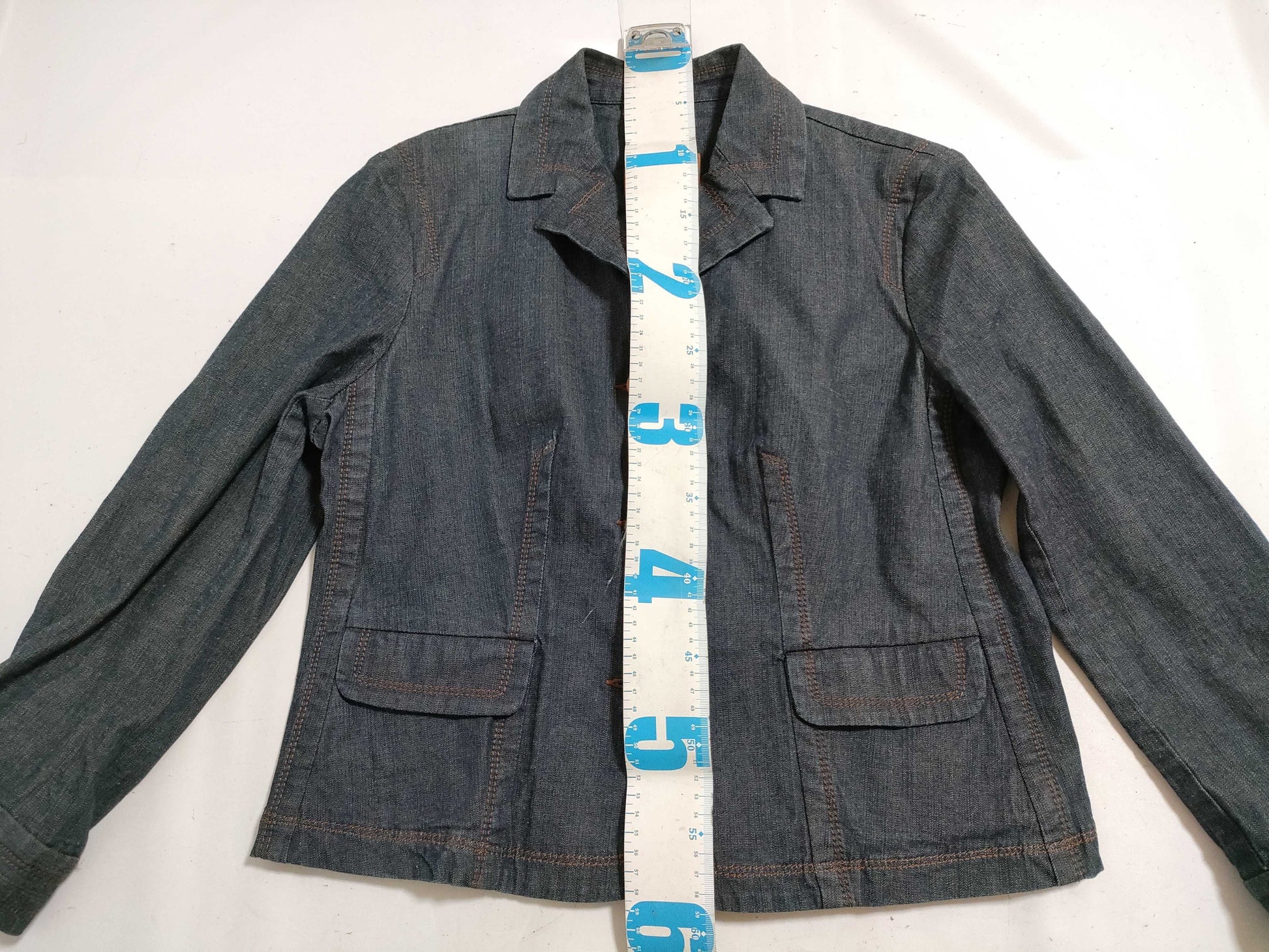 CELINE Denim Jacket Logo Button Jacket