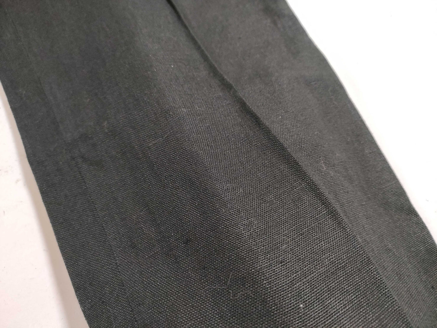 HERMES Leather Zip Hermes Linen Pants Pants