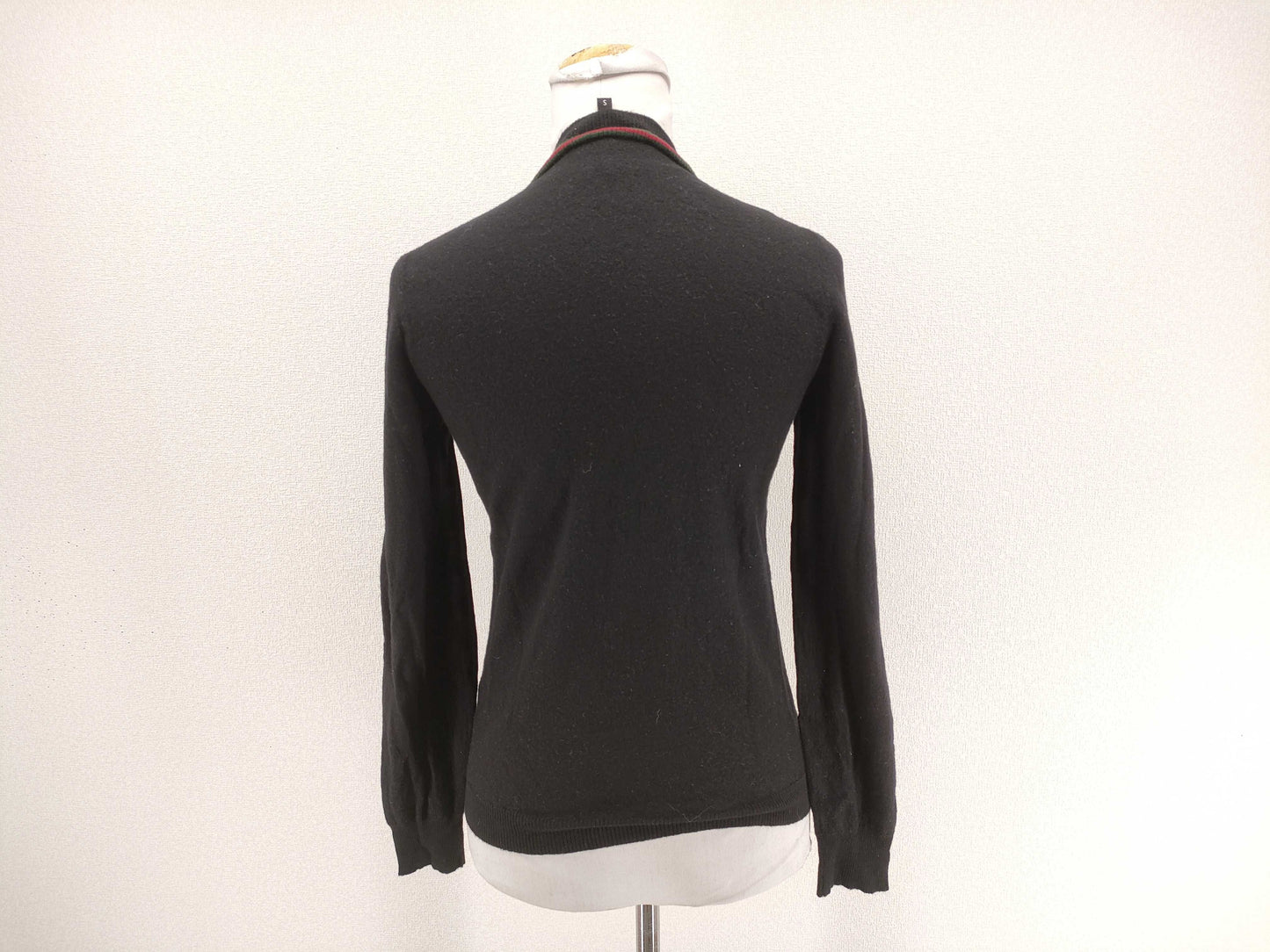 GUCCI Sherry Line Gucci Knit Black Red Green Top