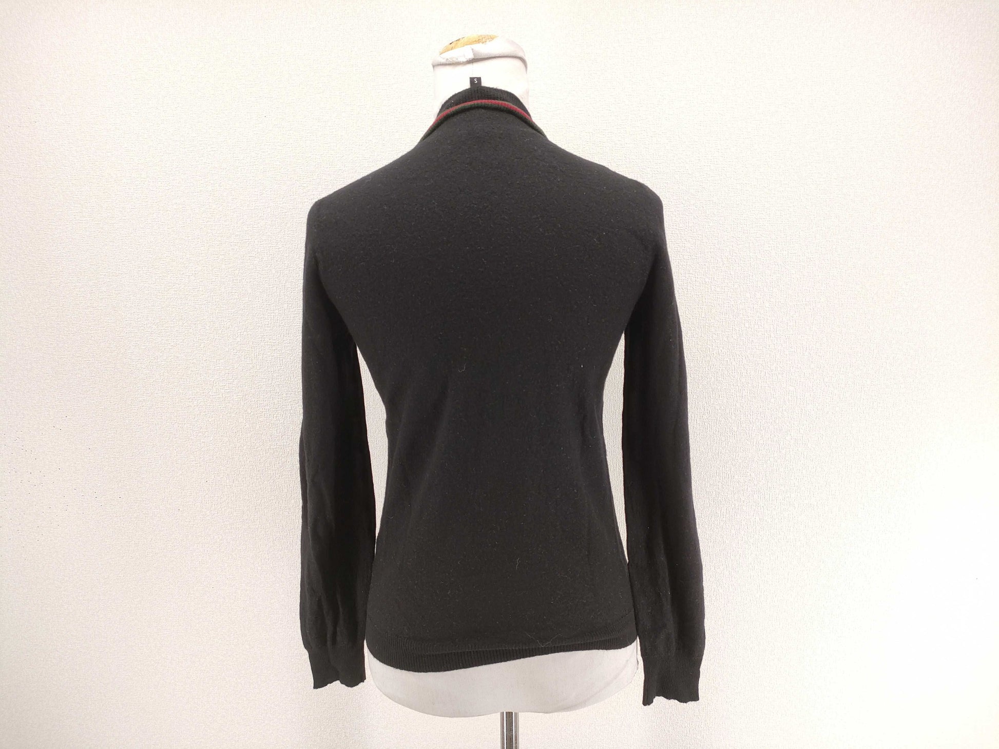 GUCCI Sherry Line Gucci Knit Black Red Green Top