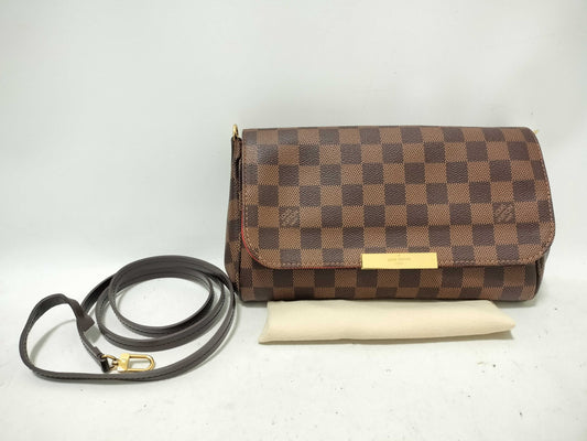 LOUIS VUITTON Damier Vuitton Damier Favorite PM N41276 Shoulder Bag