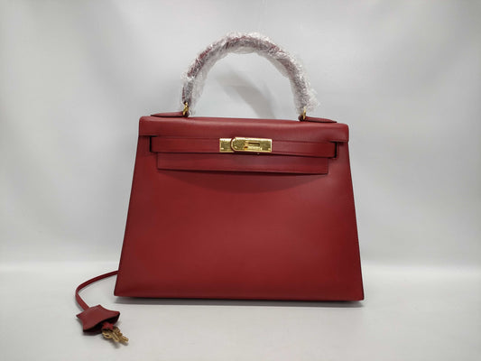 HERMES Kelly Red Handbag
