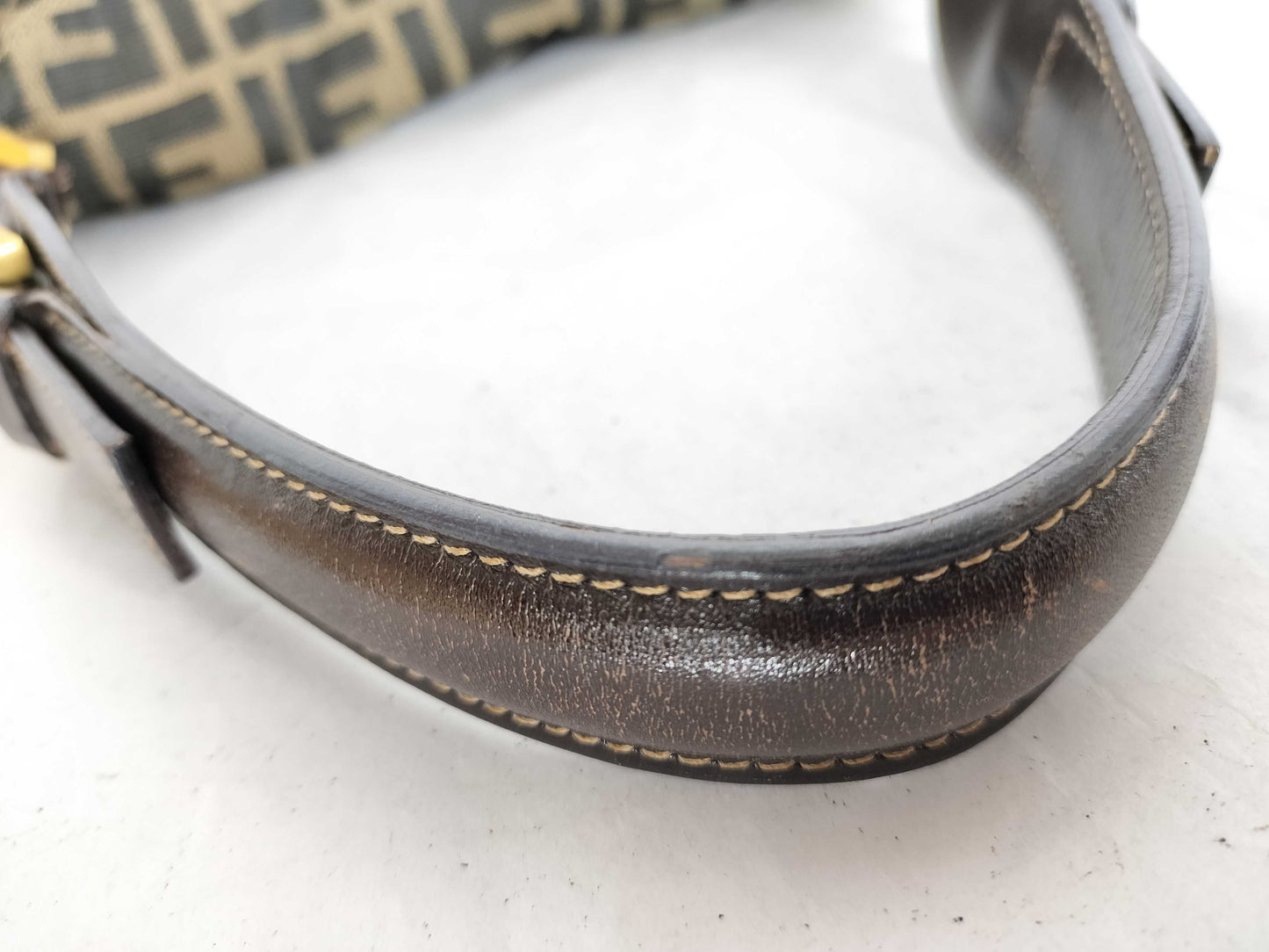 FENDI Zucca Fendi Zucca Mamma Bucket Brown Shoulder Bag