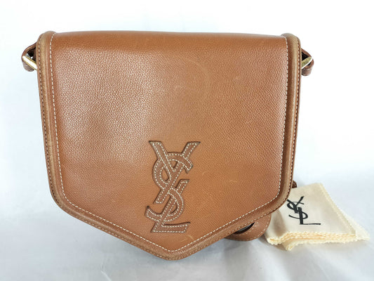 Yves Saint Laurent YSL Shoulder Brown Shoulder Bag