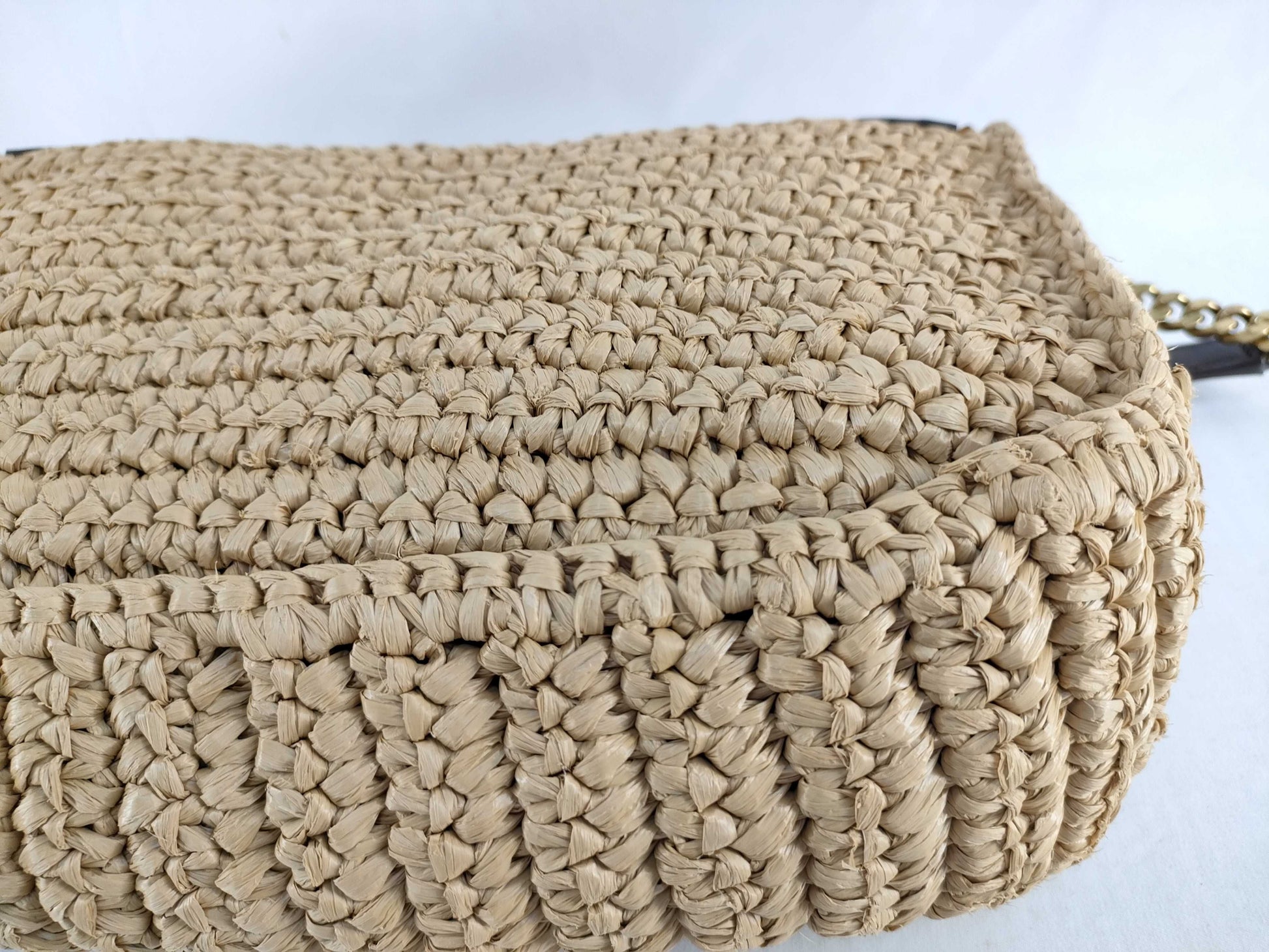 SAINT LAURENT Saint Laurent YSL Raffia W Chain Shoulder Bag Shoulder Bag