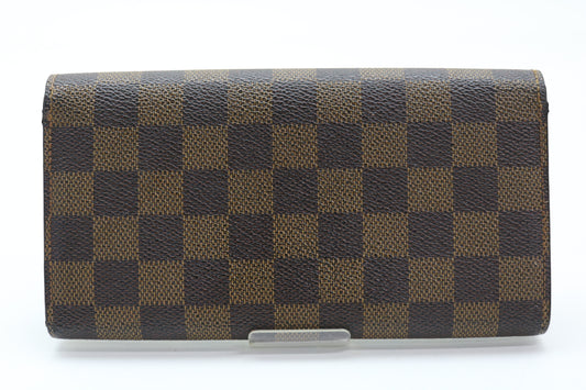 LOUIS VUITTON Damier Portefeuille Sarah Long Wallet
