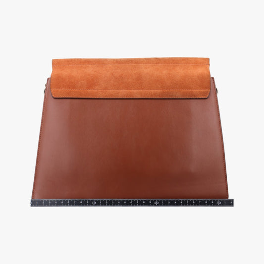 chloe Fae Brown Leather x Suede 01-17-50-65 Shoulder Bag