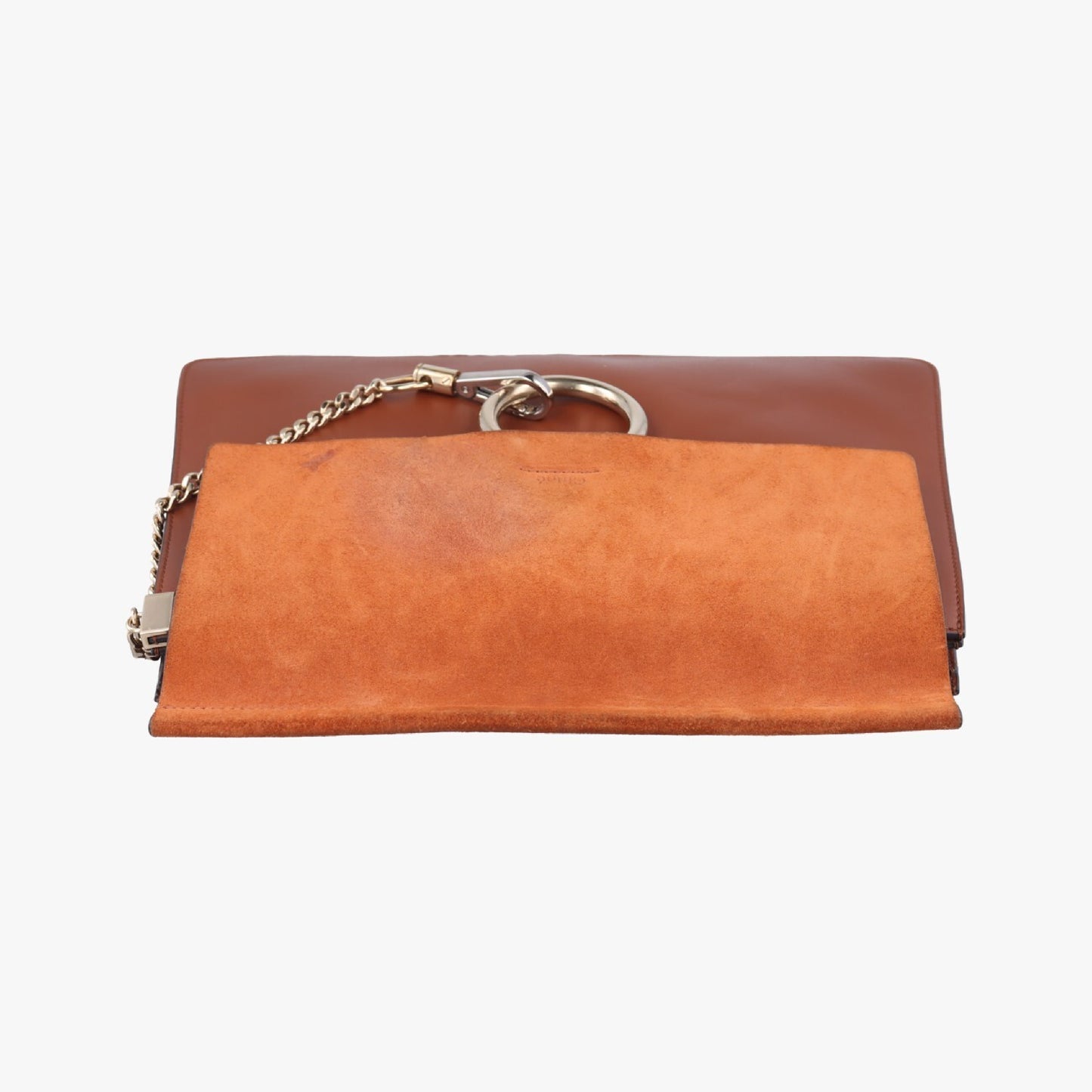 chloe Fae Brown Leather x Suede 01-17-50-65 Shoulder Bag