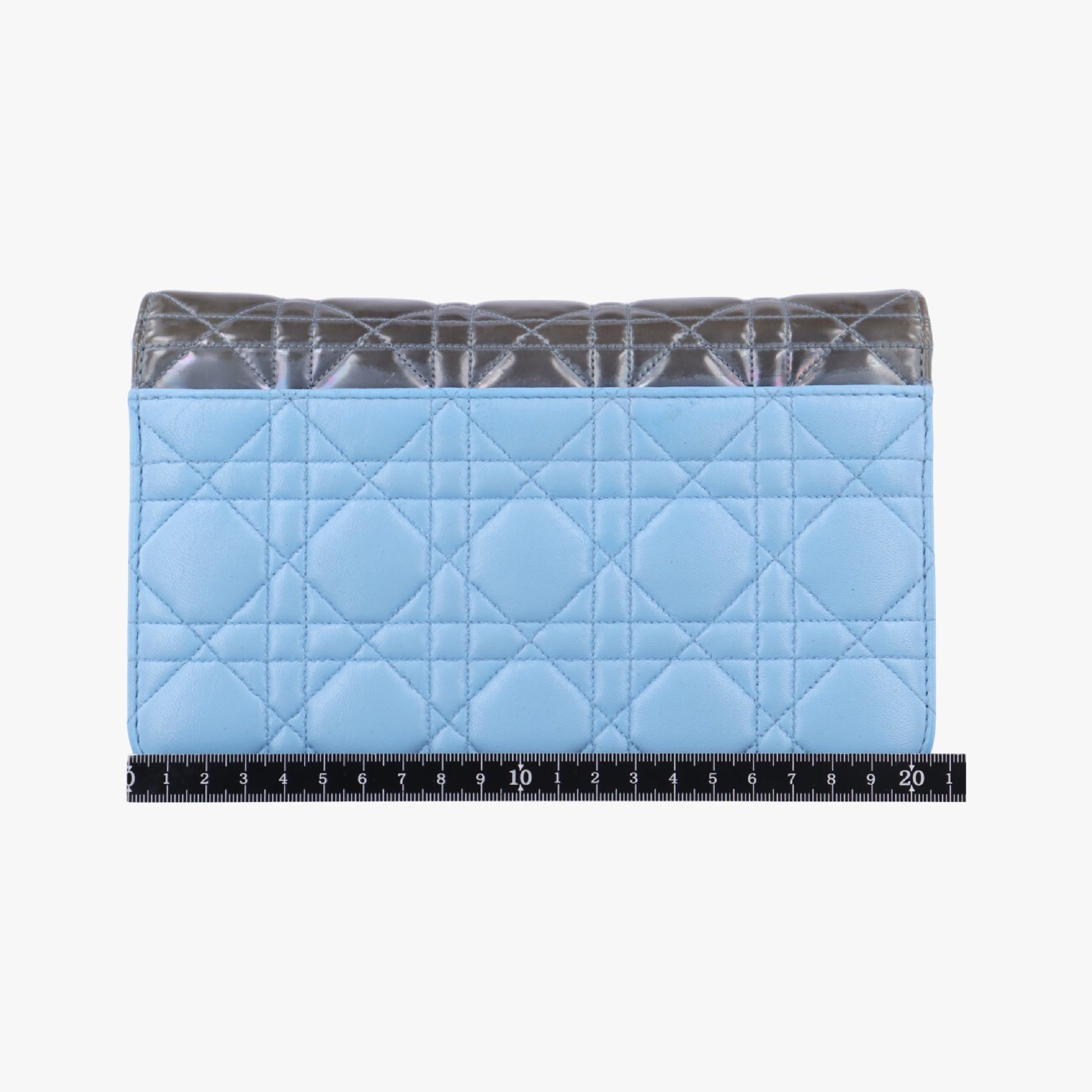 Dior Cannage New Rock Blue x Multicolor Lambskin x Patent 12-MA-0185 Shoulder Bag